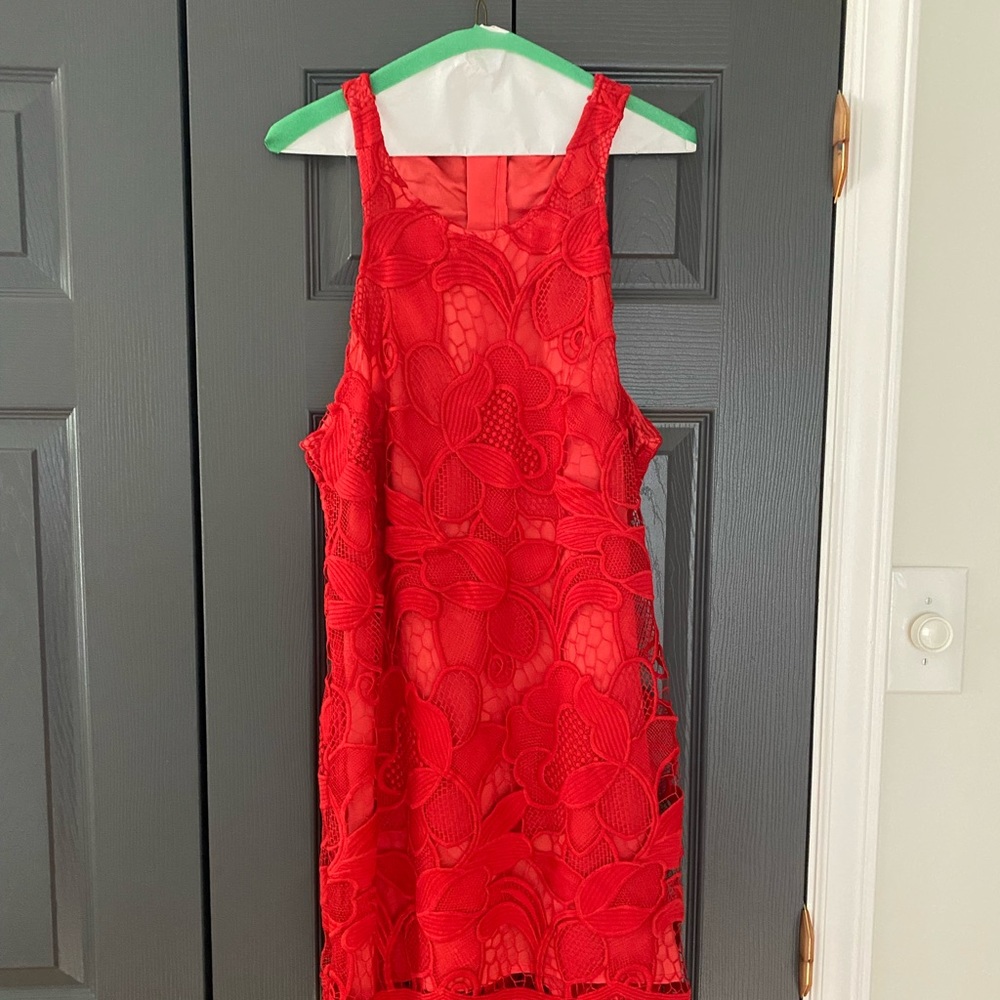 Revolve red shift dress